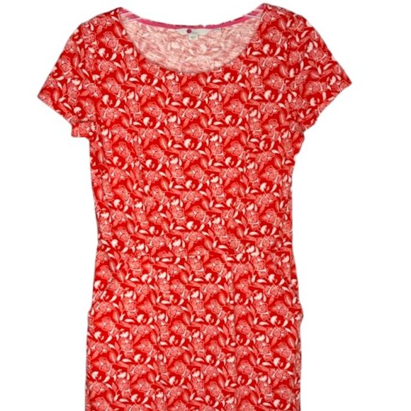 Boden Phoebe 100% Cotton Floral Day Dress w/Pockets - Red/White - 2P - Picture 3 of 10